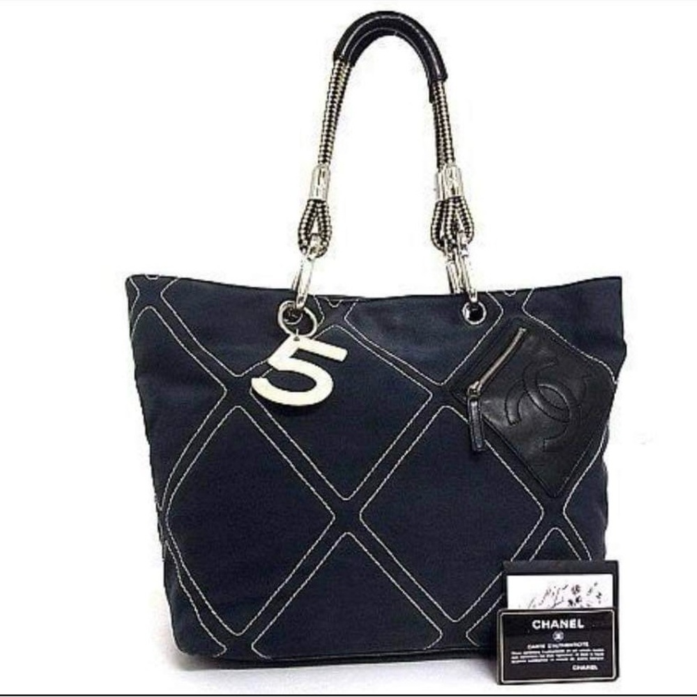 Chanel Blue Tote Bag